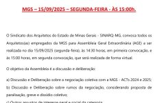 Convocatória Assembleia Geral Extraordinária MGS