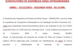 CONVOCATÓRIA DE ASSEMBLEIA GERAL EXTRAORDINÁRIA  URBEL