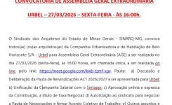 CONVOCATÓRIA DE ASSEMBLEIA GERAL EXTRAORDINÁRIA  URBEL